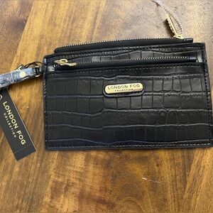 London fog croco wristlet NWT